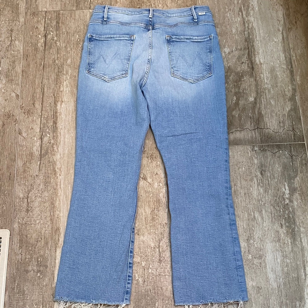 MOTHER Light Blue Flare Jeans - Picture 7 of 9